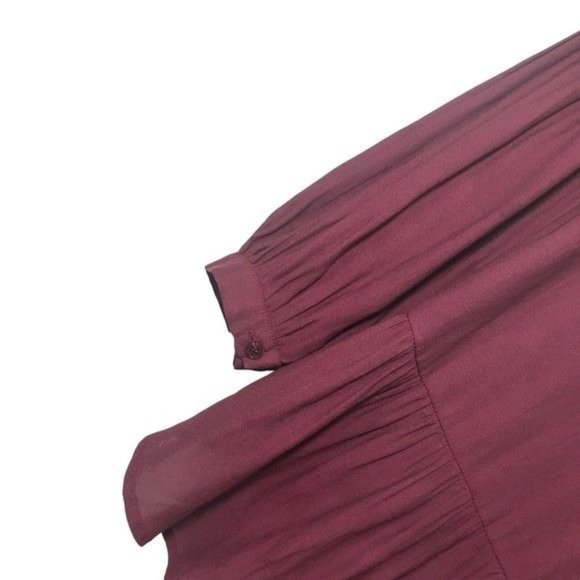 RO & DE Pleated Ruffle High Low Blouse Size XS - Picture 7 of 8